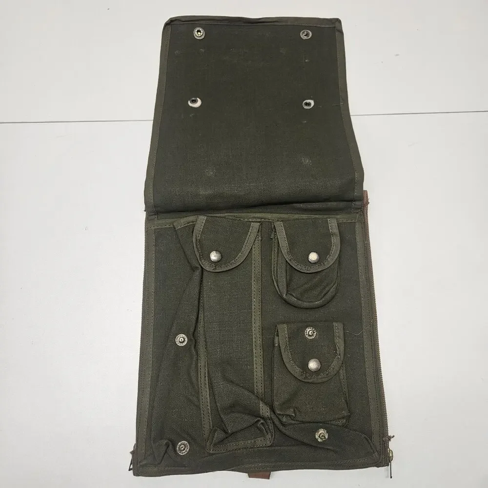 Vtg French Cycling Walking Travelling Map Case Bag Bike Pocket Pouch Messagener